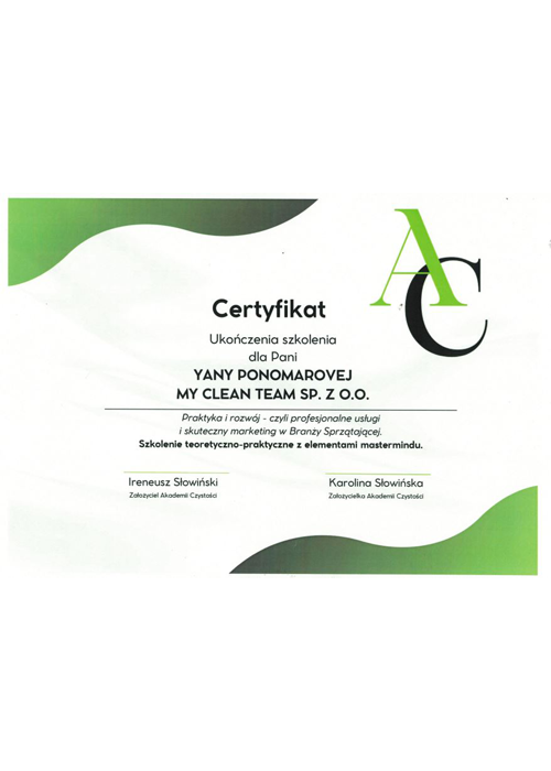 Certyfikat Marketing w branży